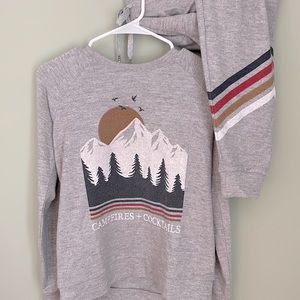 PJ Salvage long sleeve pajama set size XS